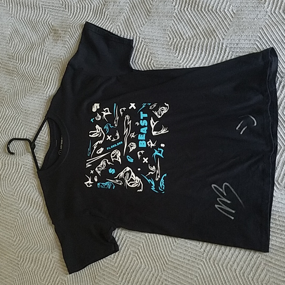 Mr Beast limited edition Signed T shirt from 24 hour live stream